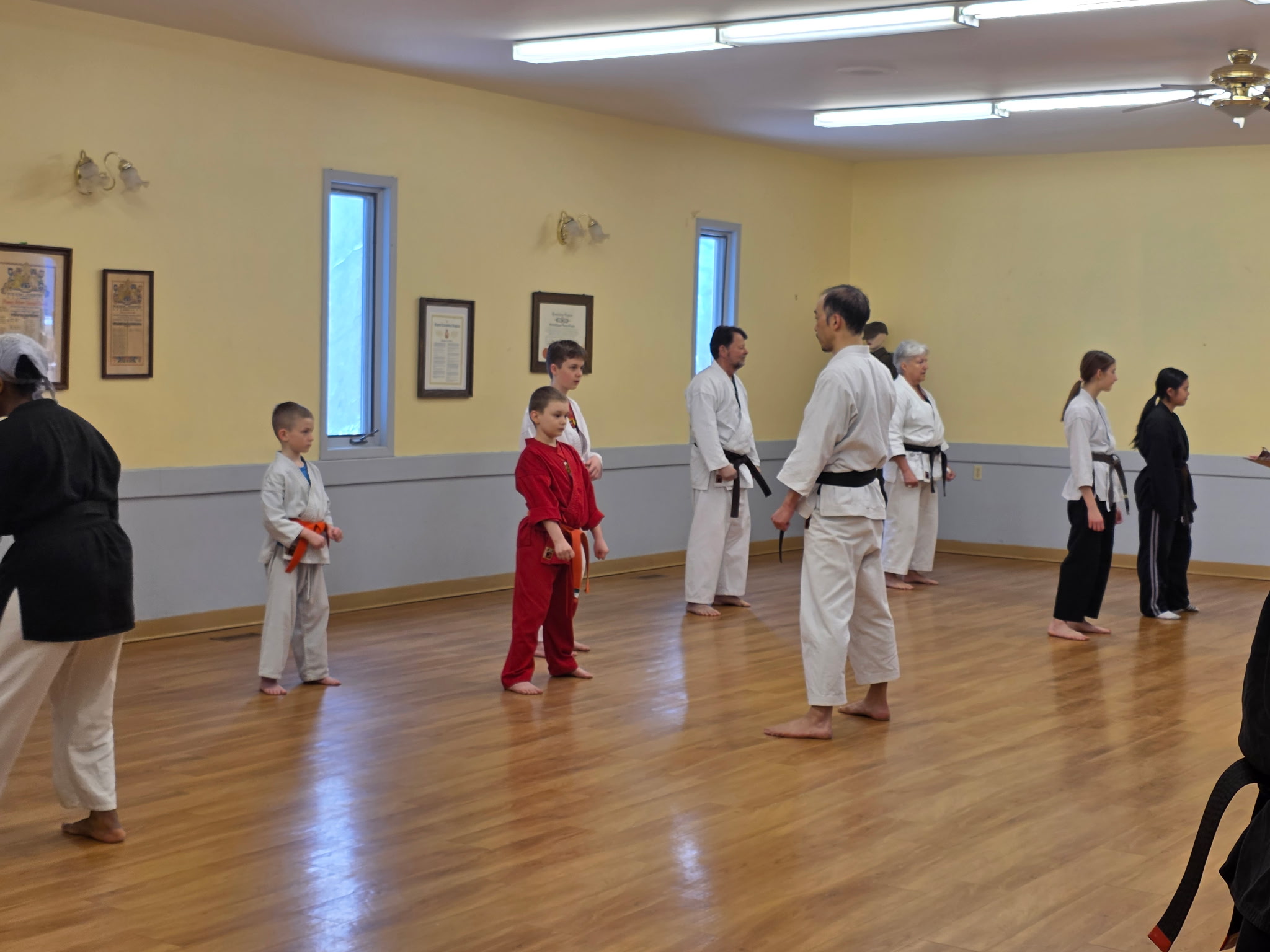 picture of students training